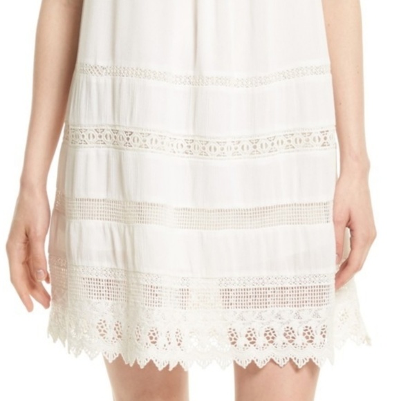 Alice + Olivia White Danna Lace Tassel Dress - Picture 4 of 7